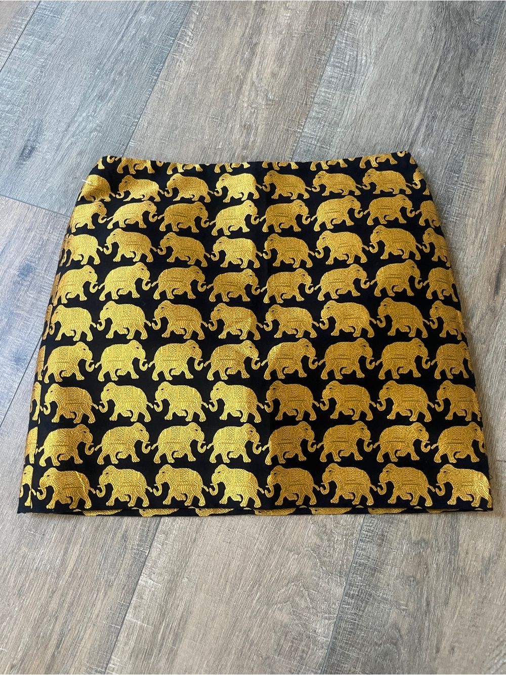 JCREW elephant jacquard skirt